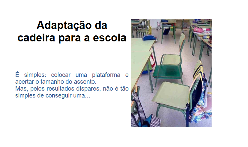 Adaptacao da cadeira para a escola