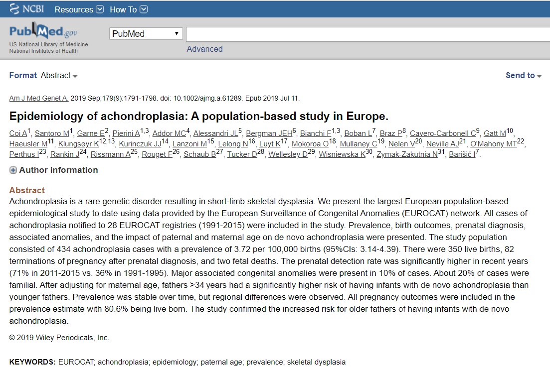 epidemiology in ACH
